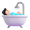 person taking bath emoji